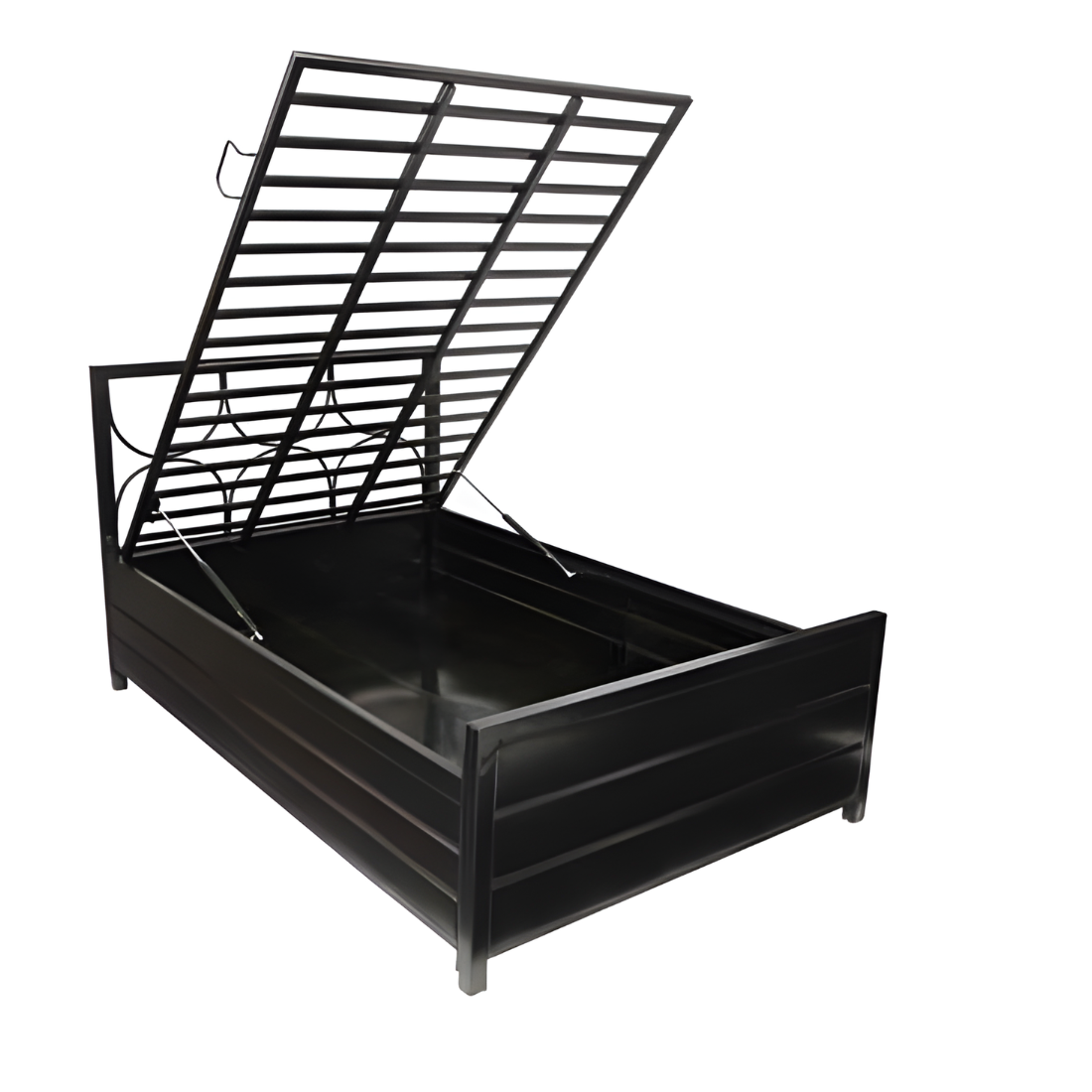 Hydraulic Metal Bed with Storage