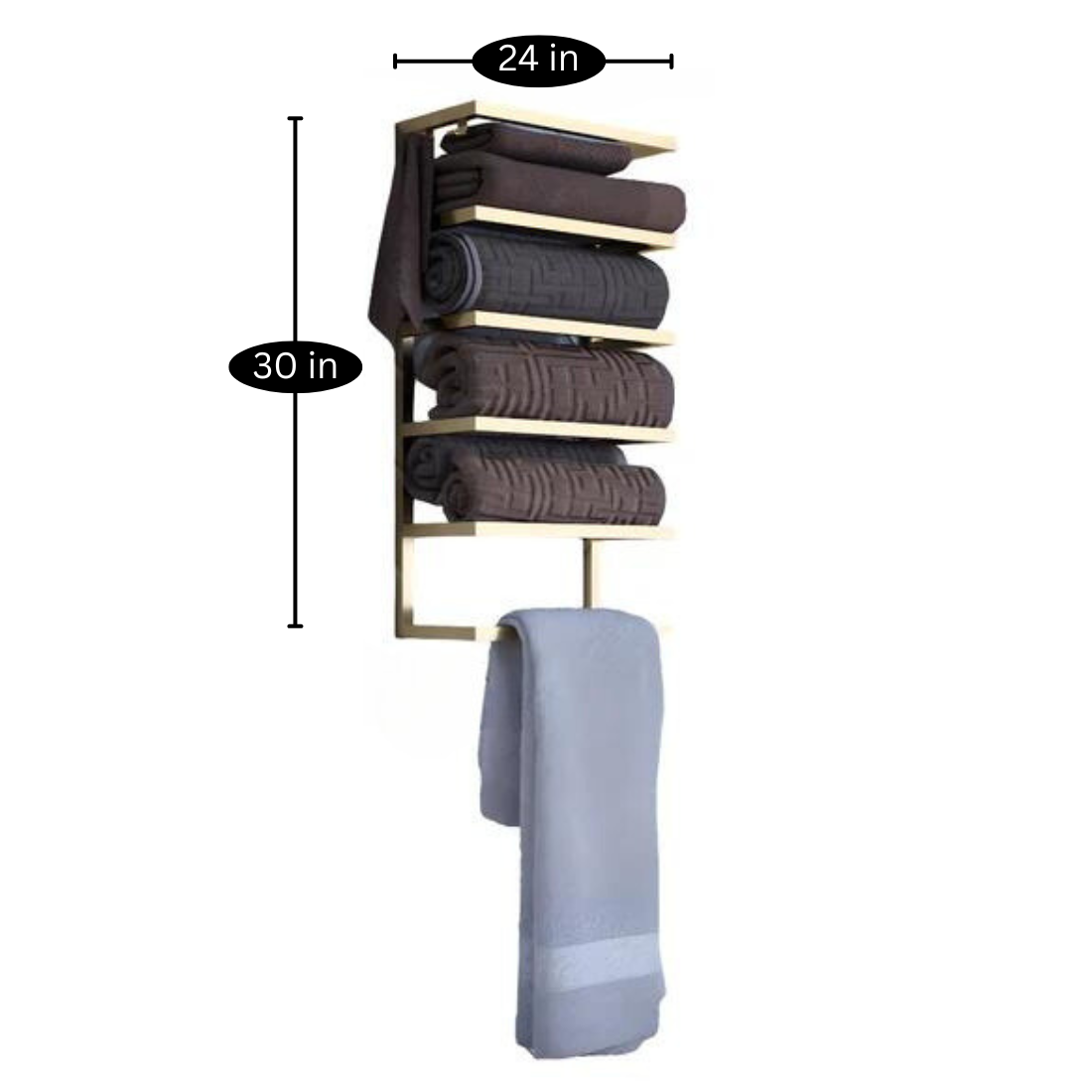 Metal Stand in Black Finish and Powder Coating