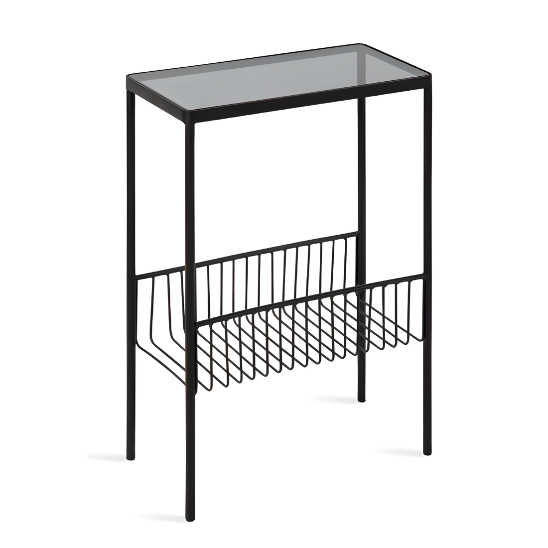 Designer Metal Side Table in Black Finish and Powder Coating