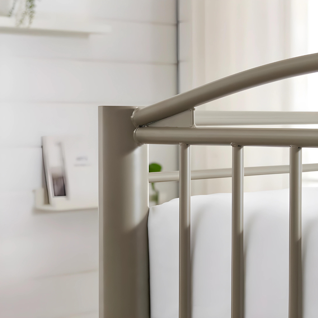 Moon Metal Bunk Bed in Grey Color