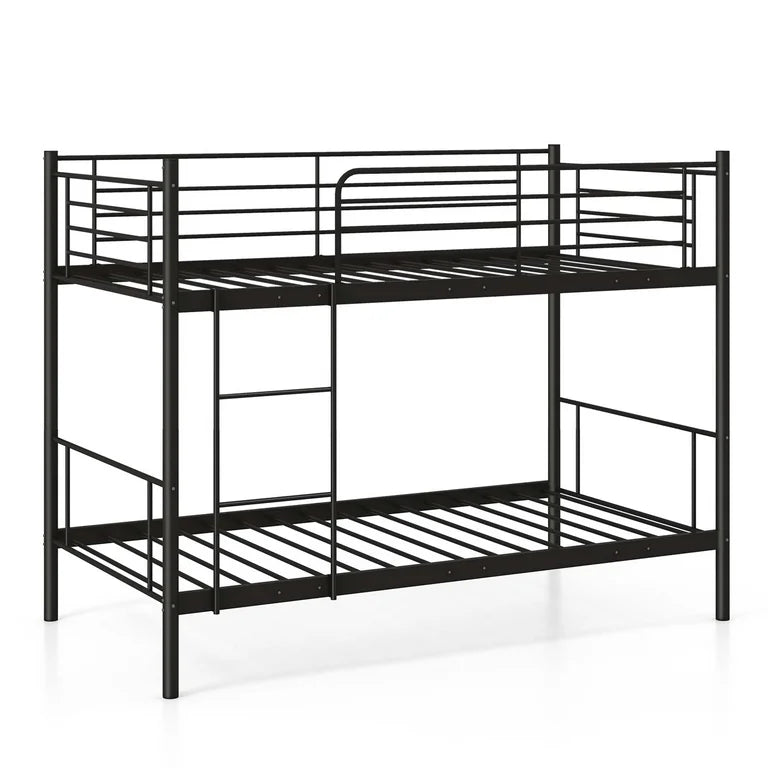 Callan Metal Bunk Bed in Black Color - Space Saving Metal Bunk Bed
