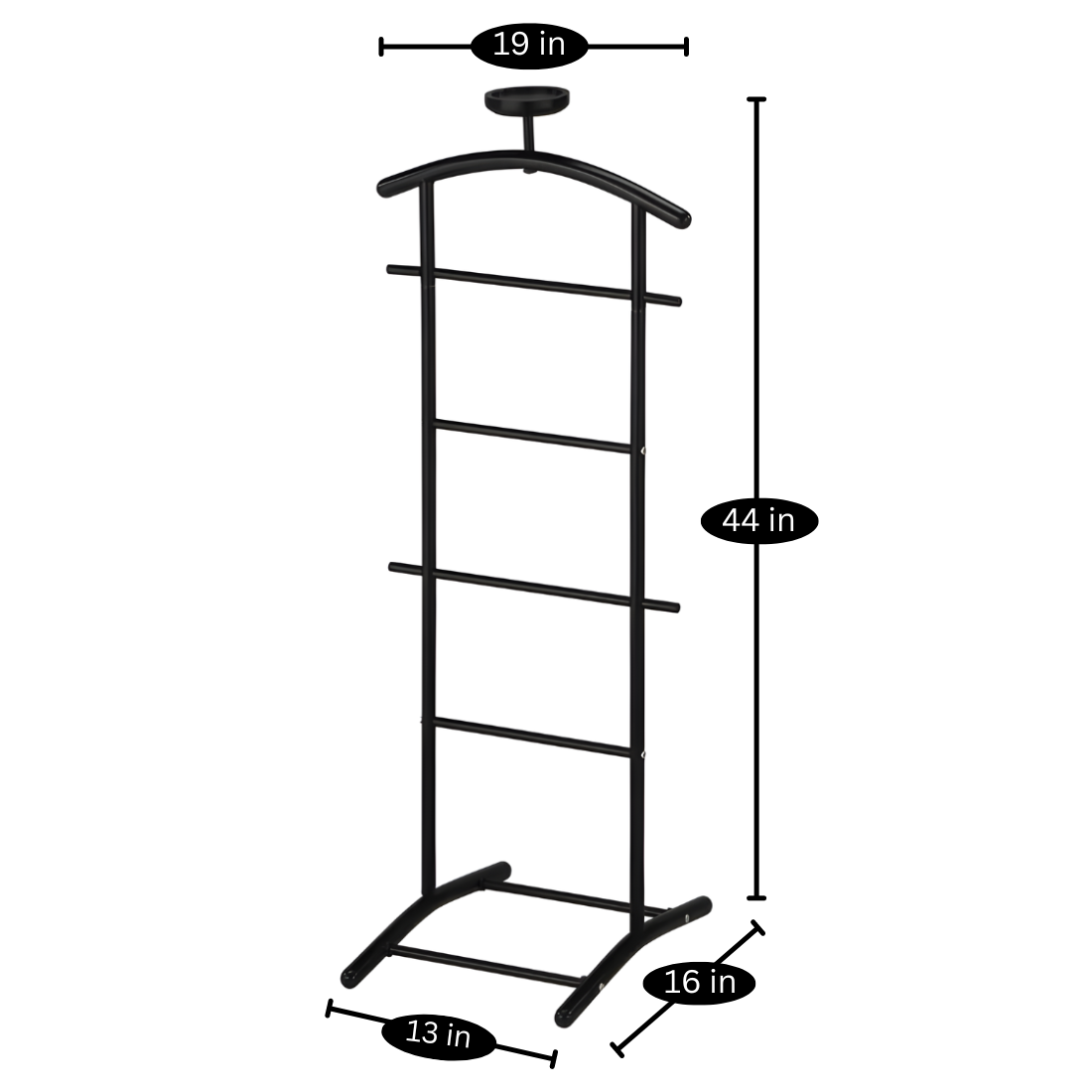 Metal Stand in Black Finish and Powder Coating