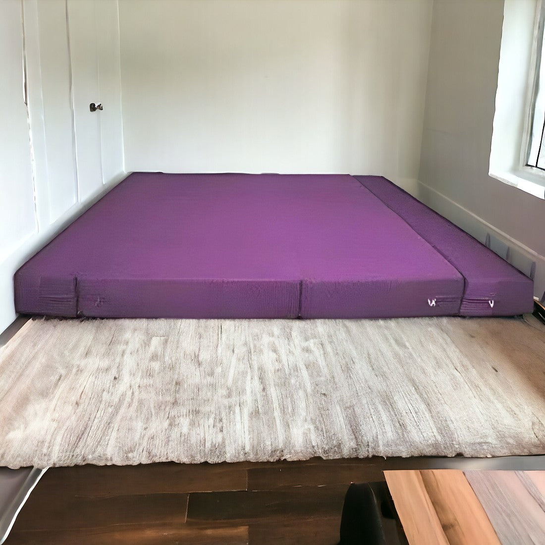 Celia Purple Foldable Mattress Sofa Bed