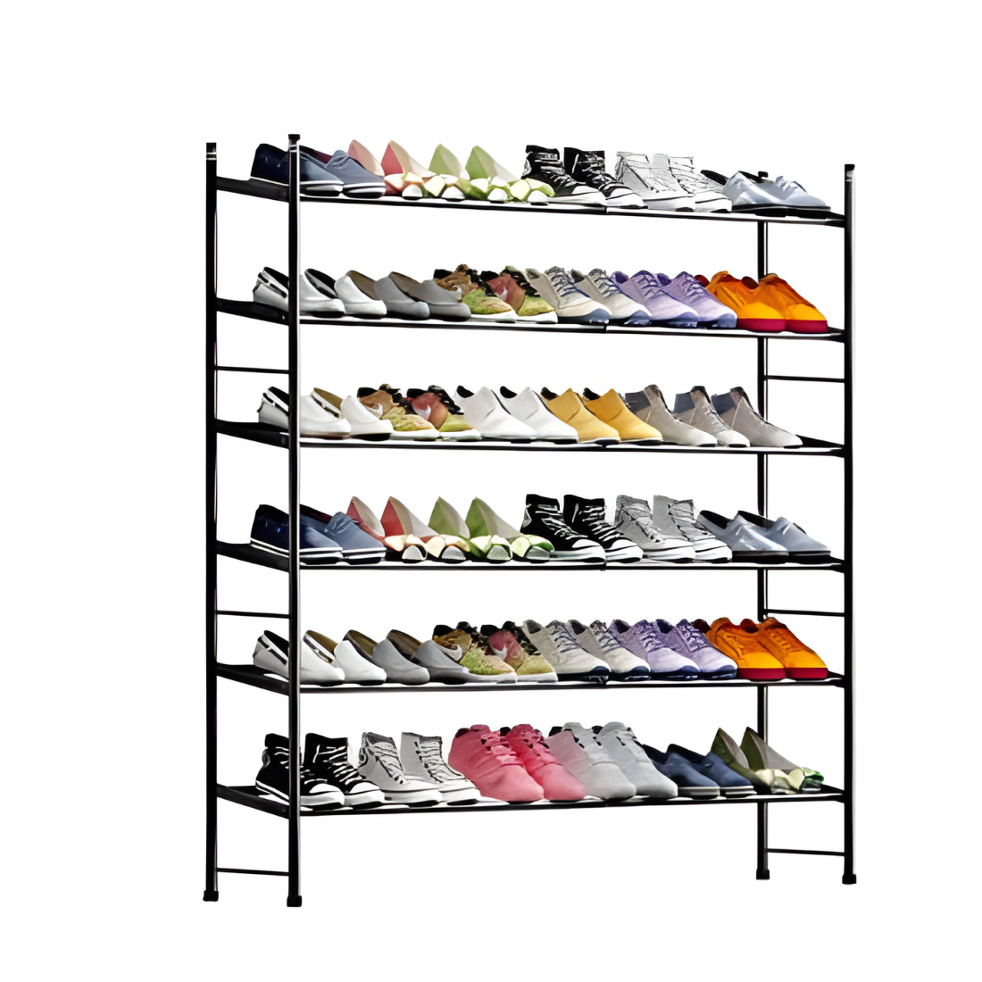 Multi Purpose Metal Stand in Black Finish and Powder Coating - Metal Rack
