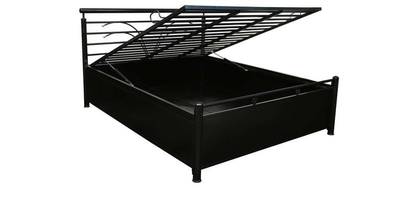 Metal Bed with storage