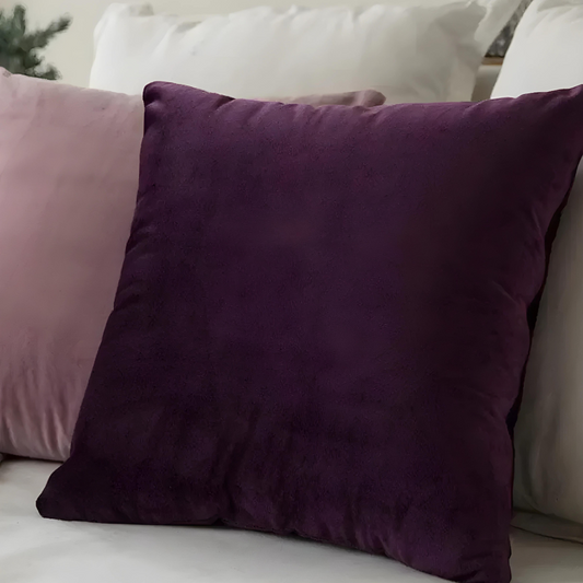 Dark Purple Set of 2 Cushion with Quality Material