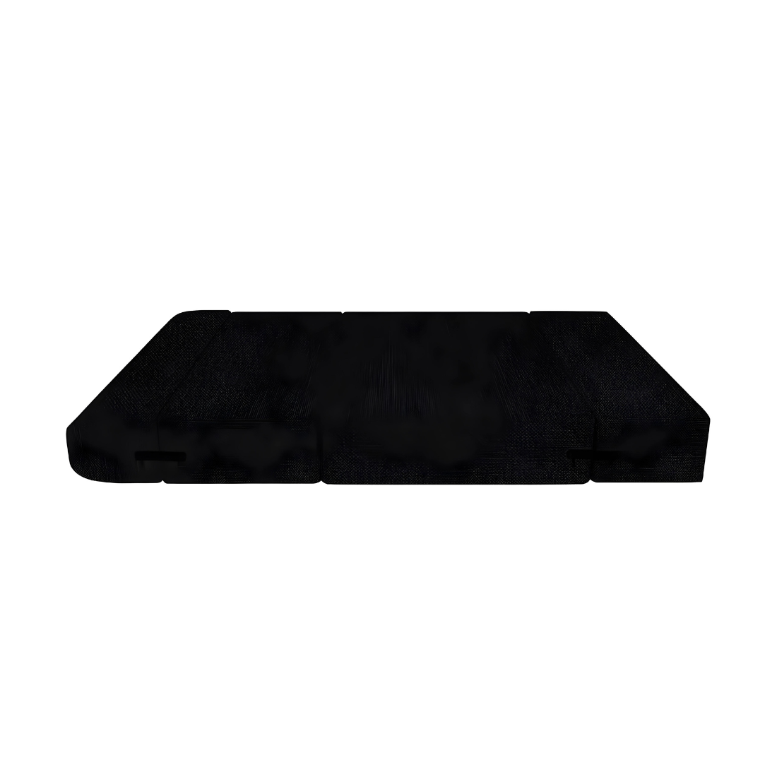 Lacy Black Foldable Mattress Sofa Bed with Yellow Cushion