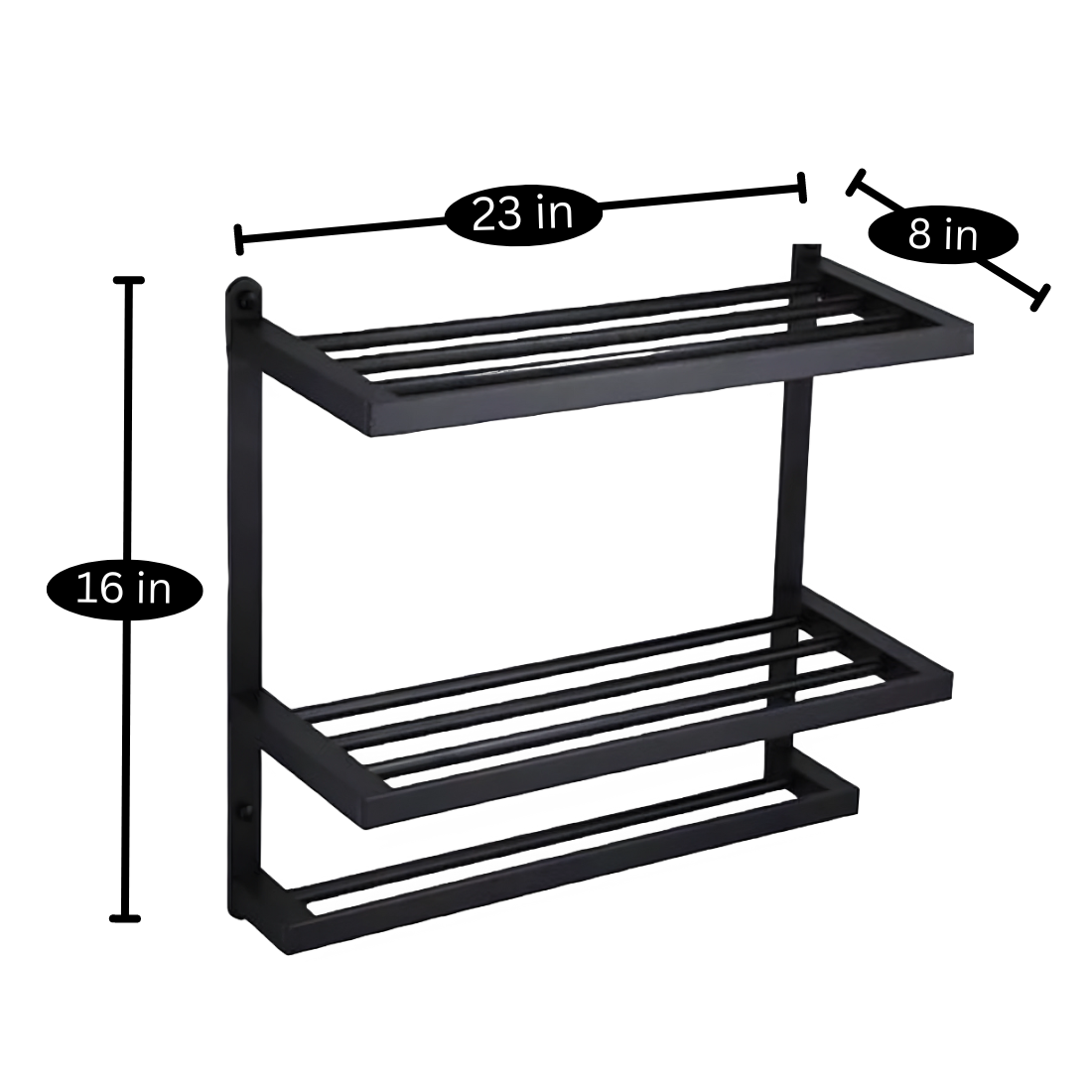 Metal Stand in Black Finish and Powder Coating