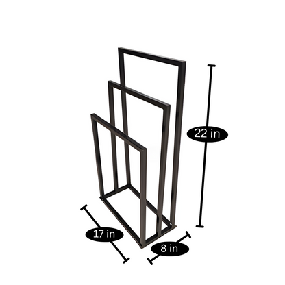 Metal Stand in Black Finish and Powder Coating