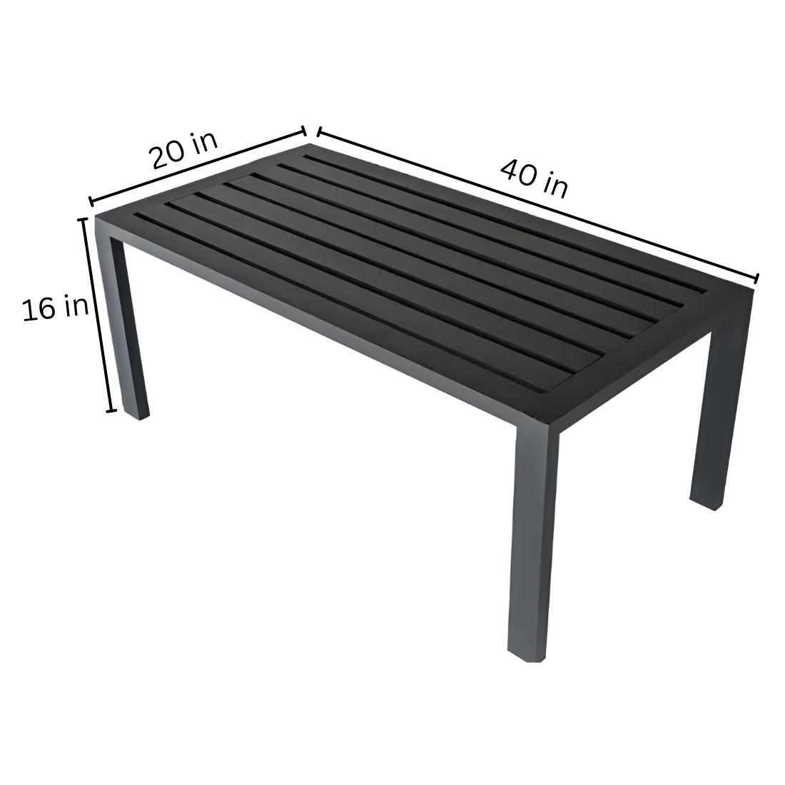 Octave Black Multi Purpose Ottoman Metal Bench