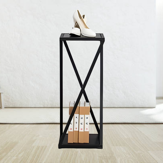 Multi Purpose Designer Metal Stand in Black Finish and Powder Coating