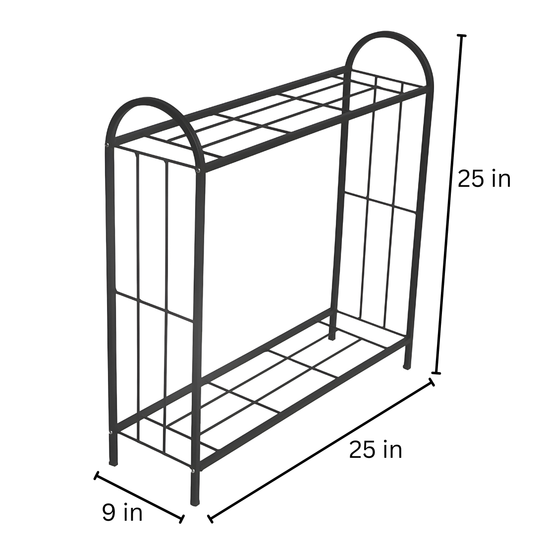 Multi Purpose Metal Stand in Black Finish and Powder Coating