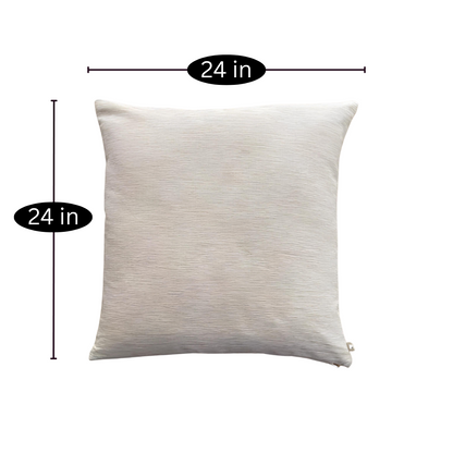 White Set of 2 Cushion with Quality Material