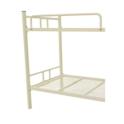 Albania Metal Bunk Bed in White Color - Space Saving Metal Bunk Bed