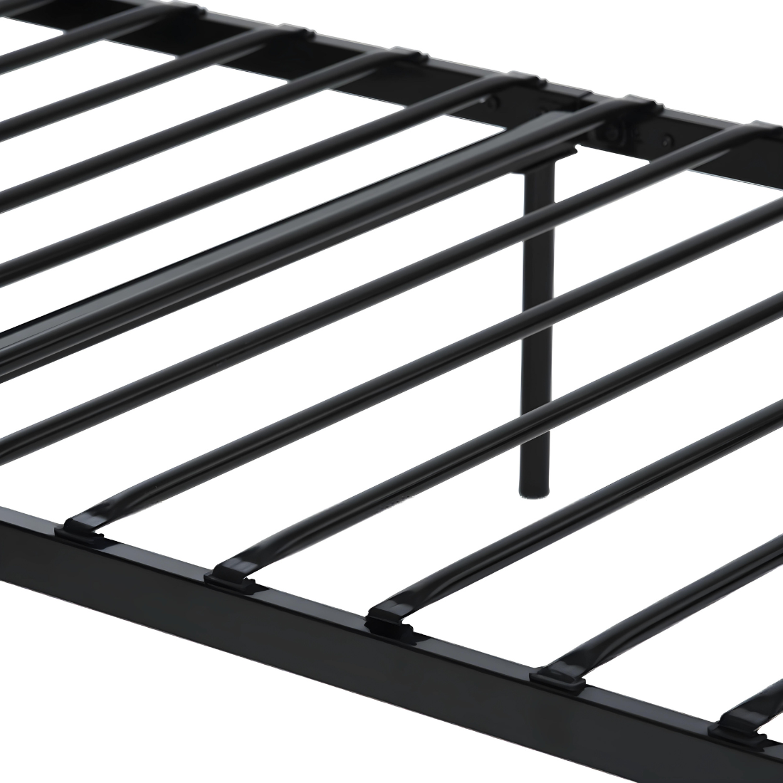 Crisis Without Storage Metal Bed (Color - Black)