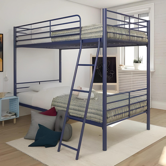 Rock Metal Bunk Bed in Blue Color