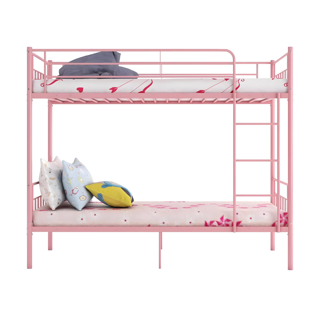 Adora Metal Bunk Bed in Pink Color