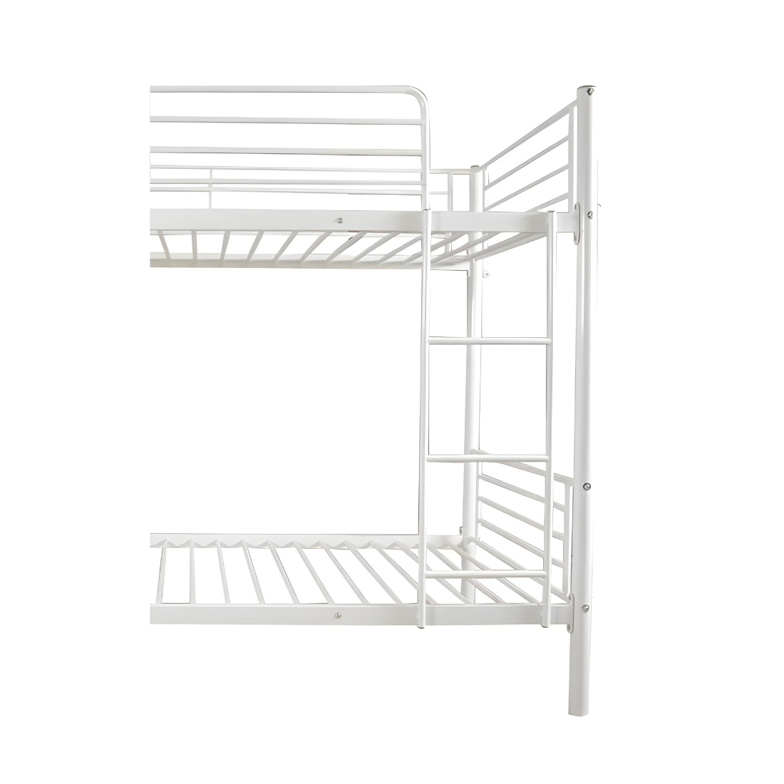 Maffie Metal Bunk Bed in White Color