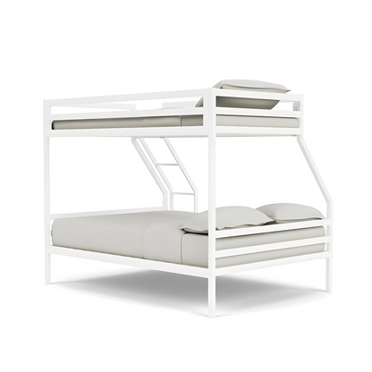 Ahem Metal Bunk Bed in White Color - Space Saving Metal Bunk Bed