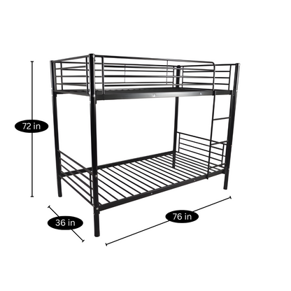 Kylie Metal Bunk Bed in Black Color