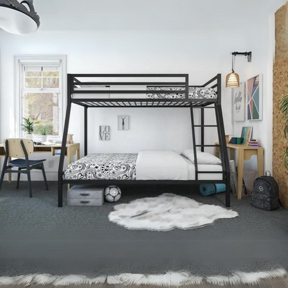 Agate Metal Bunk Bed in Black Color