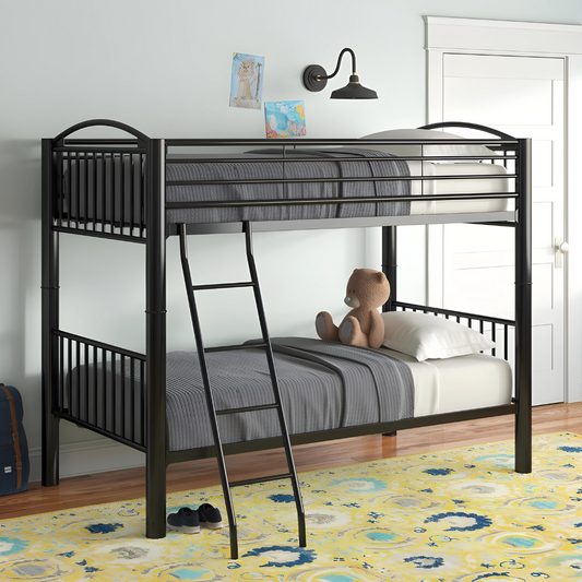 Moon Metal Bunk Bed in Black Color