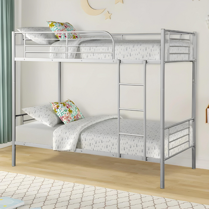 Cloud Metal Bunk Bed in Silver Color