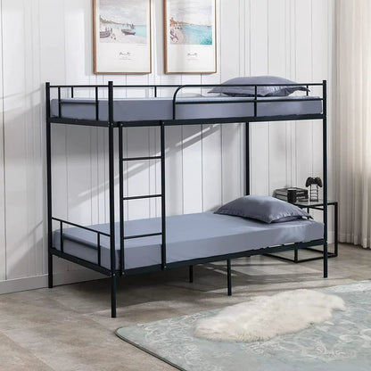 Ella Metal Bunk Bed in Black Color - Space Saving Metal Bunk Bed