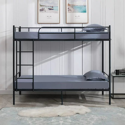 Ella Metal Bunk Bed in Black Color - Space Saving Metal Bunk Bed