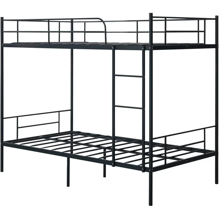 Ella Metal Bunk Bed in Black Color - Space Saving Metal Bunk Bed