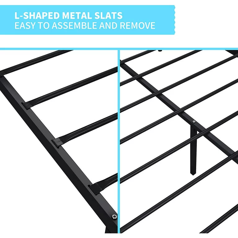 Ella Metal Bunk Bed in Black Color - Space Saving Metal Bunk Bed