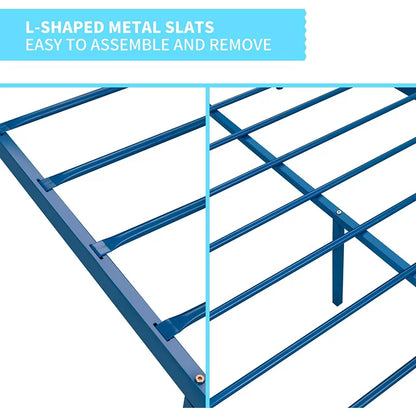 Ella Metal Bunk Bed in Blue Color - Space Saving Metal Bunk Bed