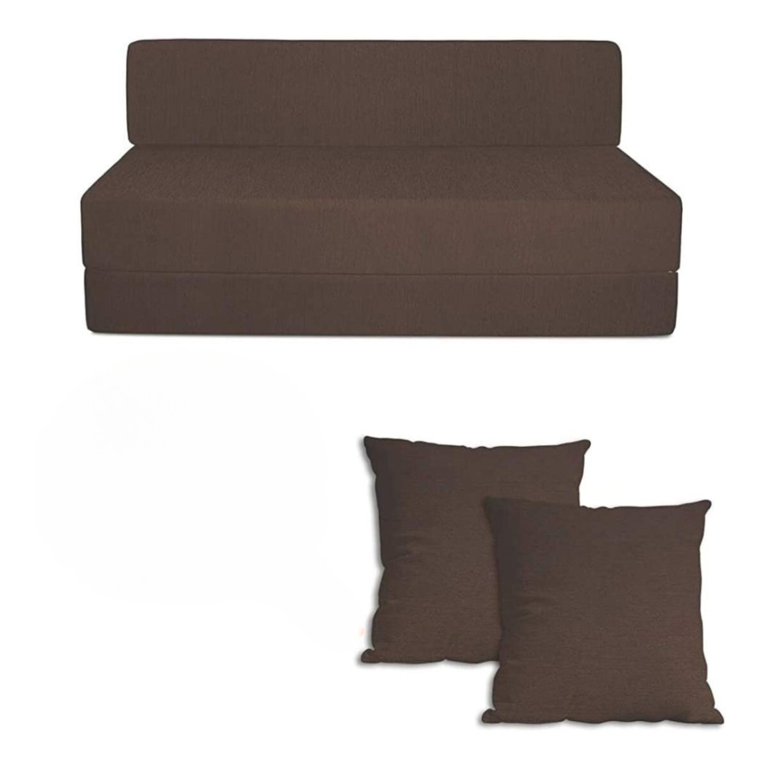 Etta Brown Foldable Mattress Sofa Bed