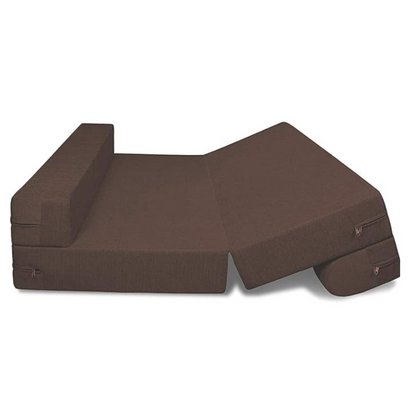 Etta Brown Foldable Mattress Sofa Bed