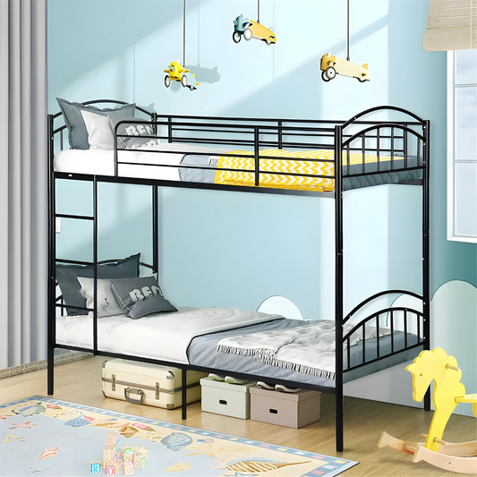 Jasper Metal Bunk Bed in Black Color