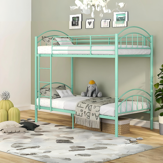 Lantern Metal Bunk Bed in Green Color