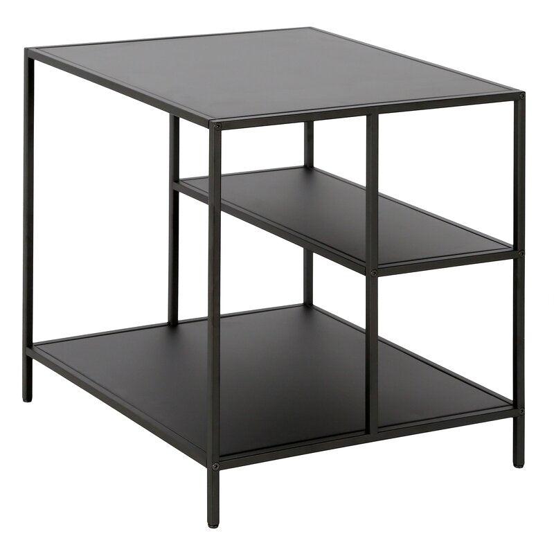 Designer Metal Side Table in Black Finish and Powder Coating