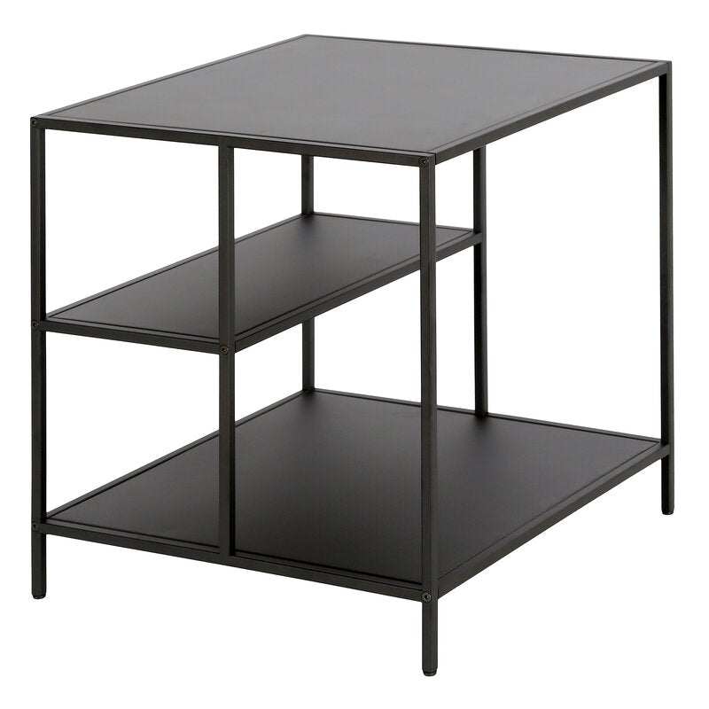 Designer Metal Side Table in Black Finish and Powder Coating