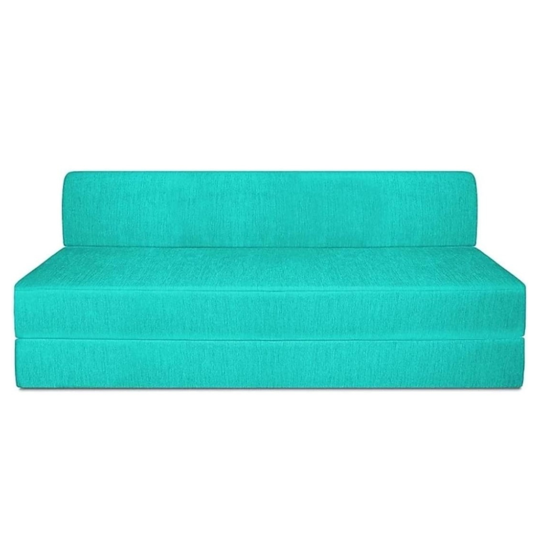 Mae Light Blue Foldable Mattress Sofa Bed