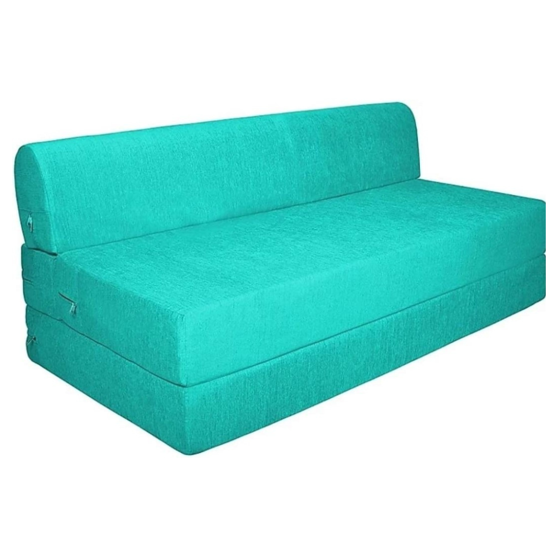 Mae Light Blue Foldable Mattress Sofa Bed