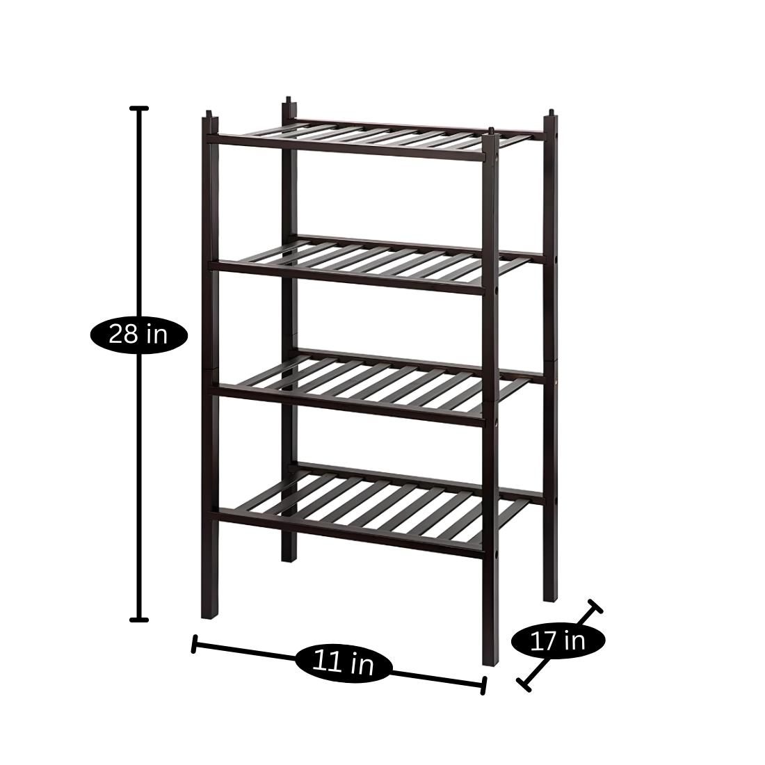 Multi Purpose Metal Stand in Black Finish and Powder Coating