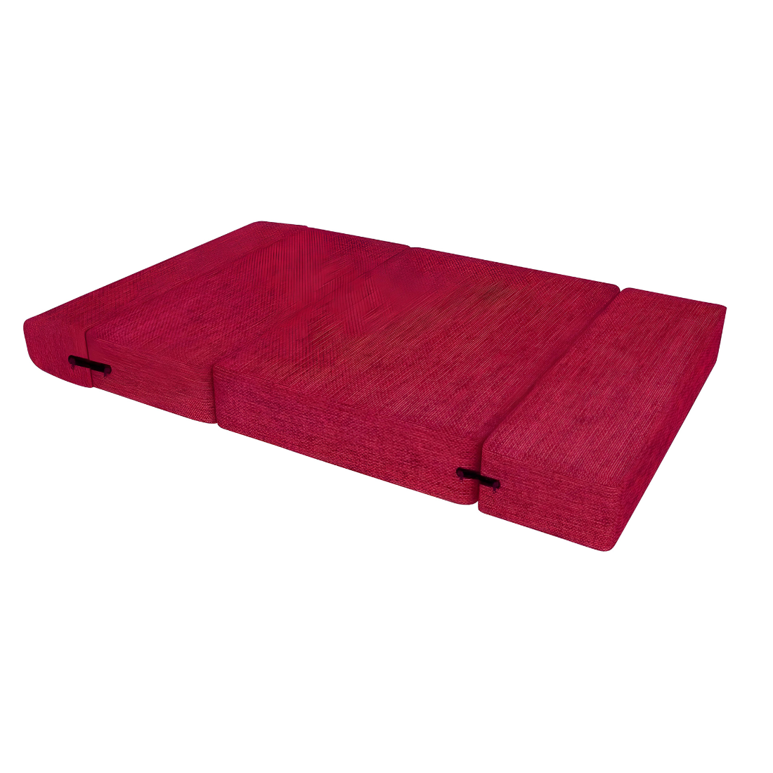 Gabby Red Foldable Mattress Sofa Bed with Designer Cushion