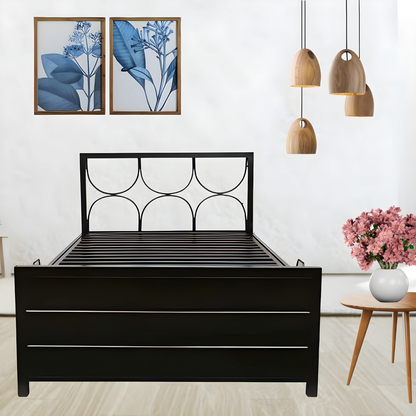 Metal Bed with Storage