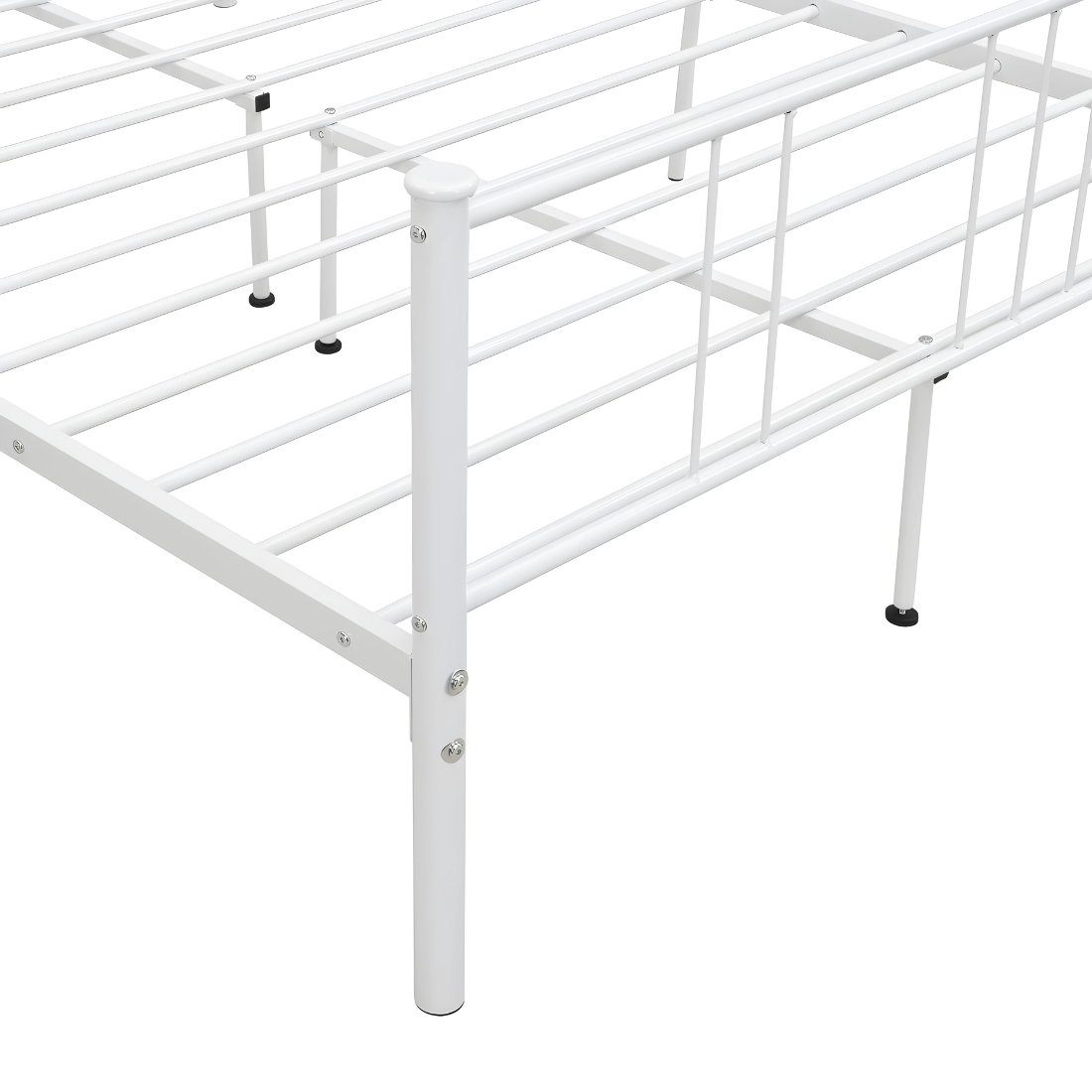 Amelia Without Storage Metal Bed(Color - White)