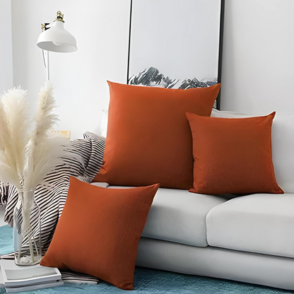 Orange Set of 2 Cushion with Quality Material