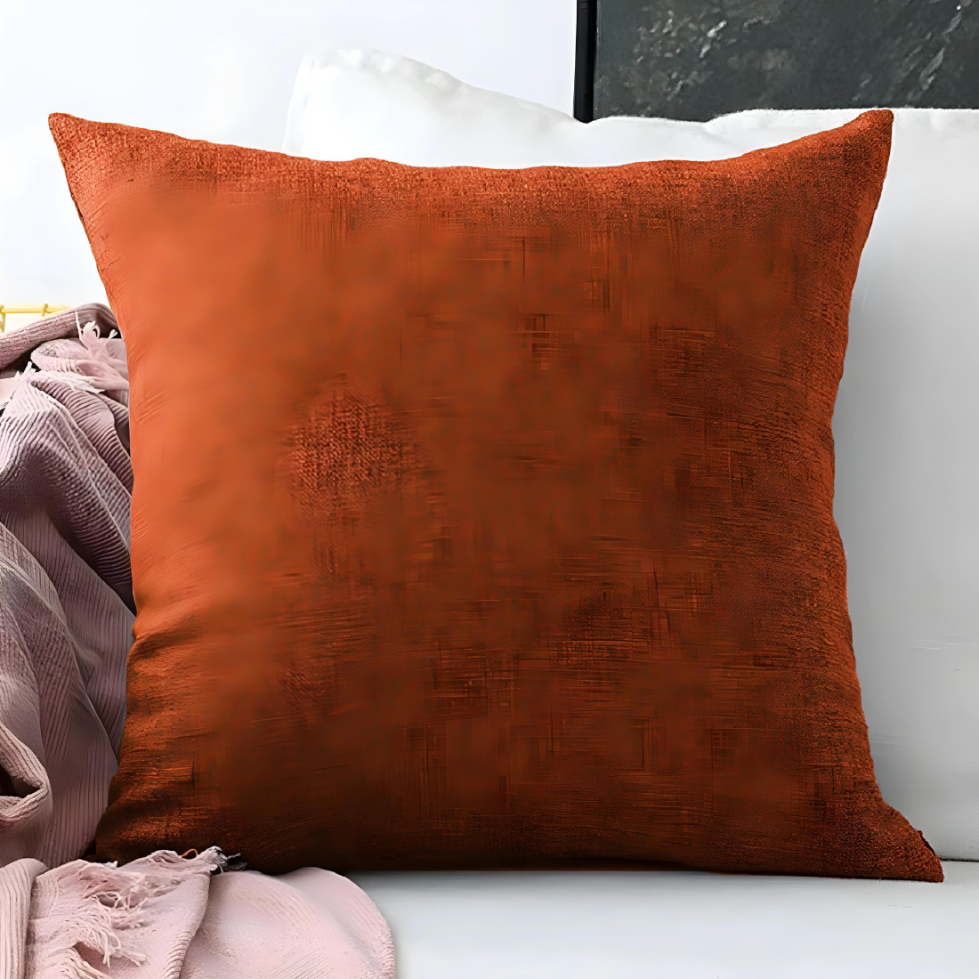 Orange Set of 2 Cushion with Quality Material